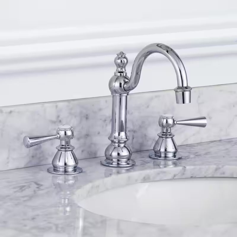 Adjustable Widespread 2-Handle High Arc Lavatory Faucet in Chrome P720137
