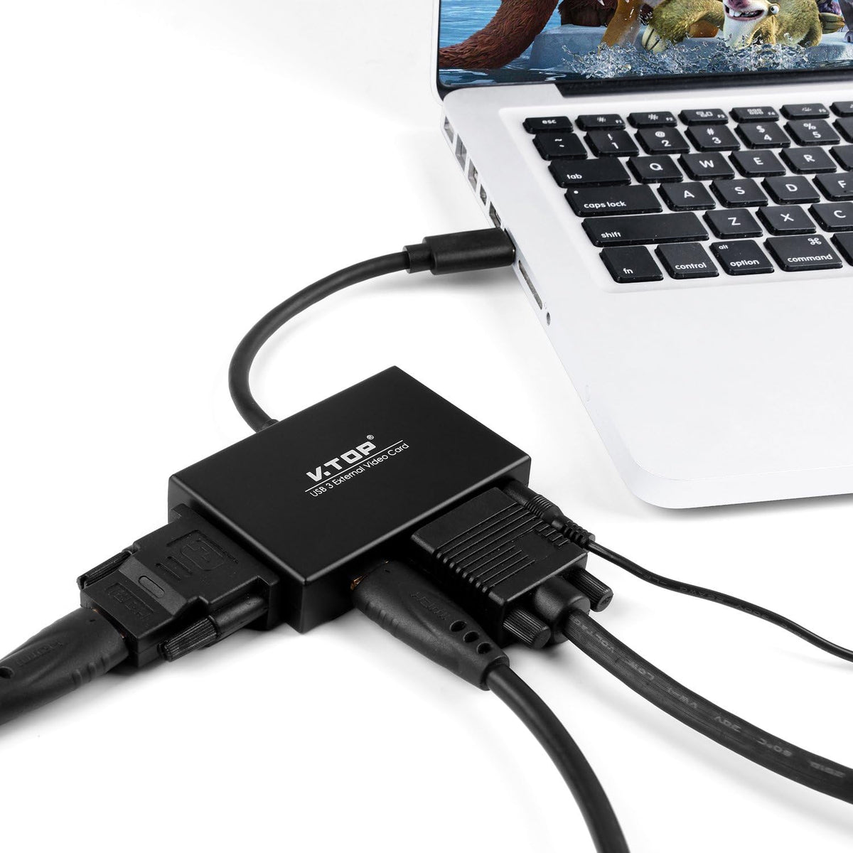 USB 3.0 to HDMI-DVI-VGA Video Graphics Card Adapter, Pack of 2 K5736