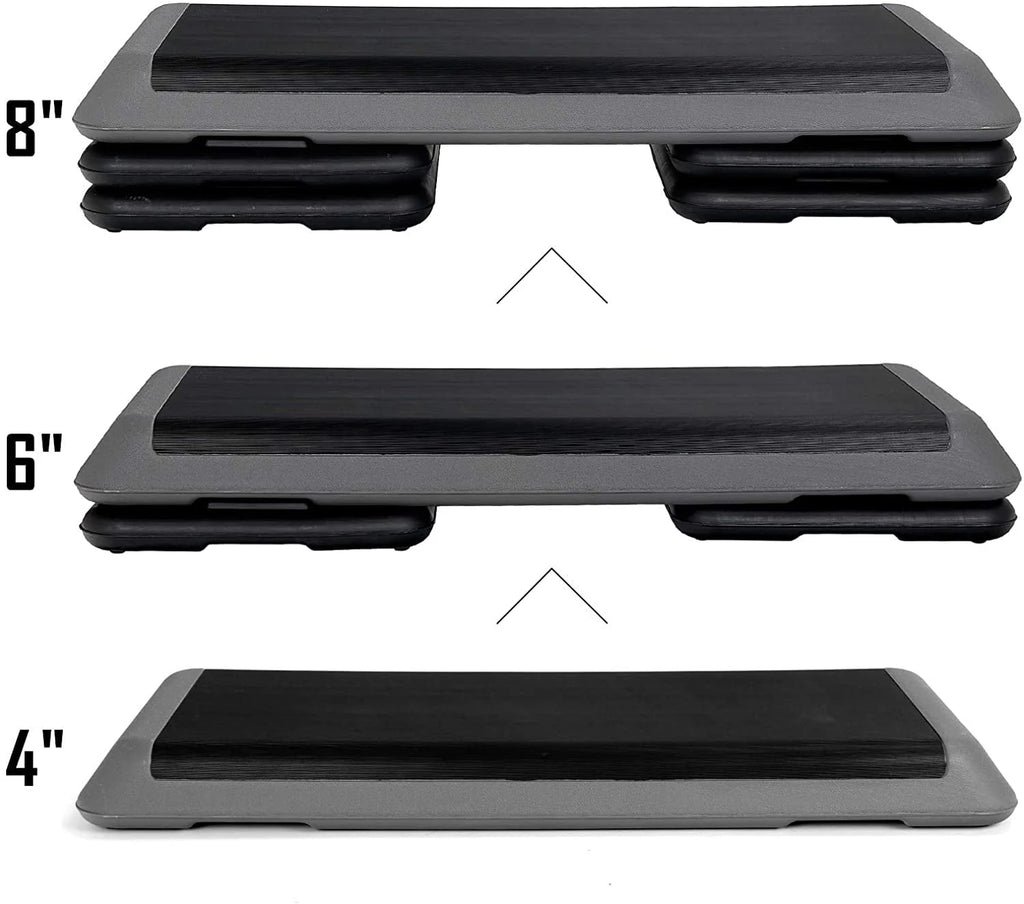 43'' Adjustable Aerobic Exercise Stepper Platform F646994