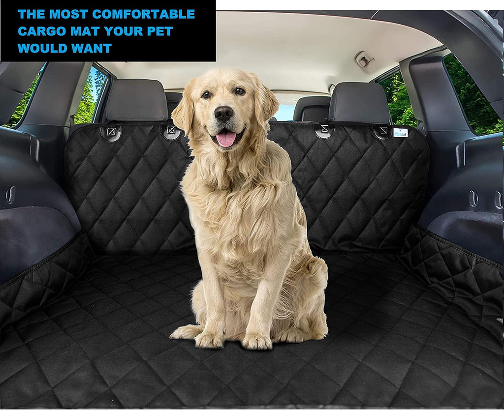 SUV Cargo Liner for Dogs Heavy Duty Waterproof Nonslip Car Trunk Mat Seat Cargo Cover Side and Bumper Protector Pet Cargo Liner Large Standard Universal fit Pack of 2 T681755