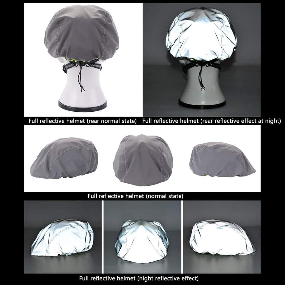 Rainproof Reflective Cycling Helmet Cover A3293