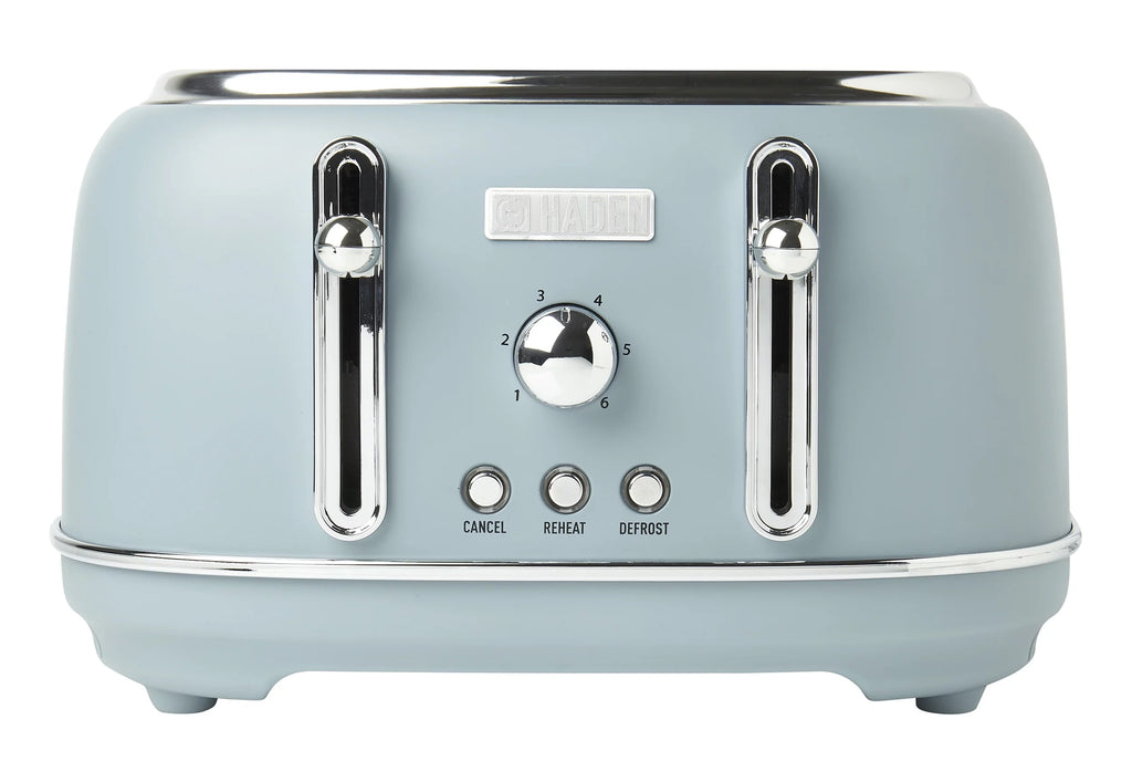 Pool Blue 4 Slice Wide Slot Toaster T5626