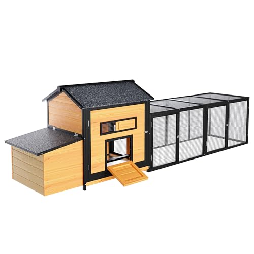 Extra Large Outdoor Chicken Coop with Nesting Box & Leak-Proof Tray N705336