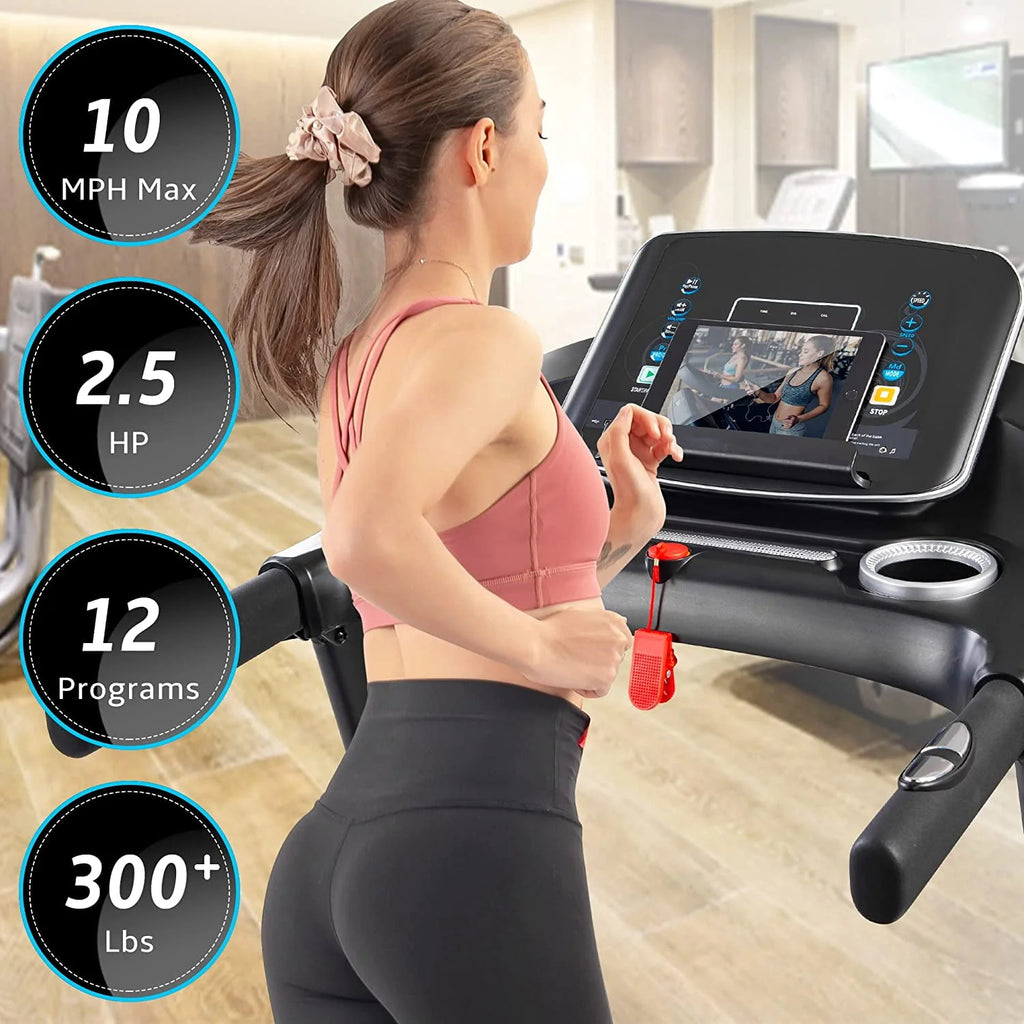 Folding 2.5HP Electric Treadmill with Incline T995843