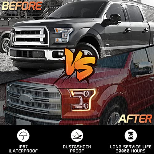 Full LED Headlights for F150 2015 2016 2017, 2PCS J918220