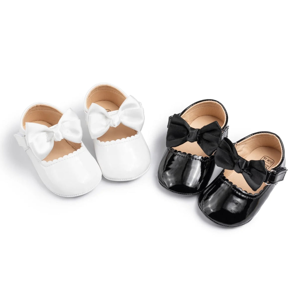 Baby Girls Mary Jane Dress Shoes Bowknot Princess Crib Flats R773