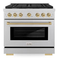36 5.2 cu. ft. Gas Range with Convection Gas Oven in Stainless Steel I4629