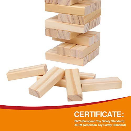 54pcs Wooden Tumbling Tower Game with Carry Case N329852