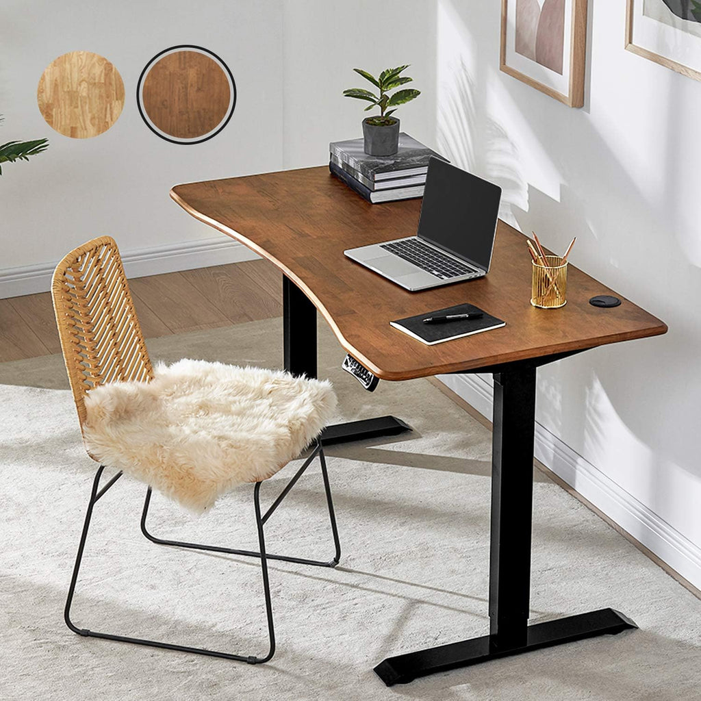 Solid Wood Electric Height Adjustable Standing Desk with 3 Adjustable Memory Setting I847