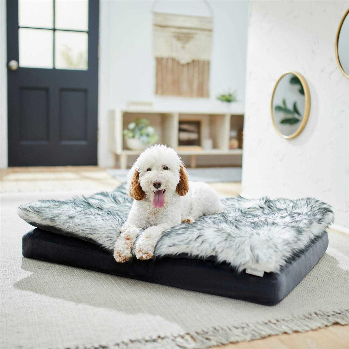 Plush Orthopedic Pillowtop Dog Bed with Removable Cover Z8823