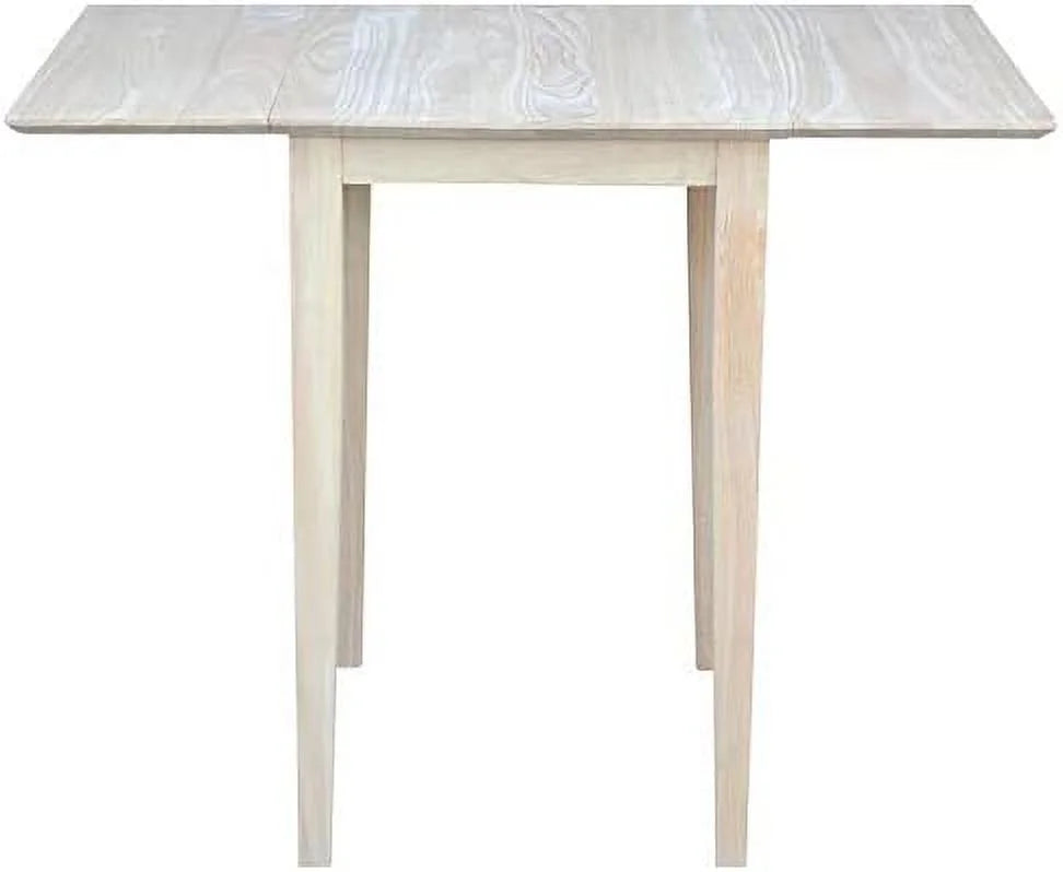 Unfinished Natural Wood Drop Leaf Dining Table B662