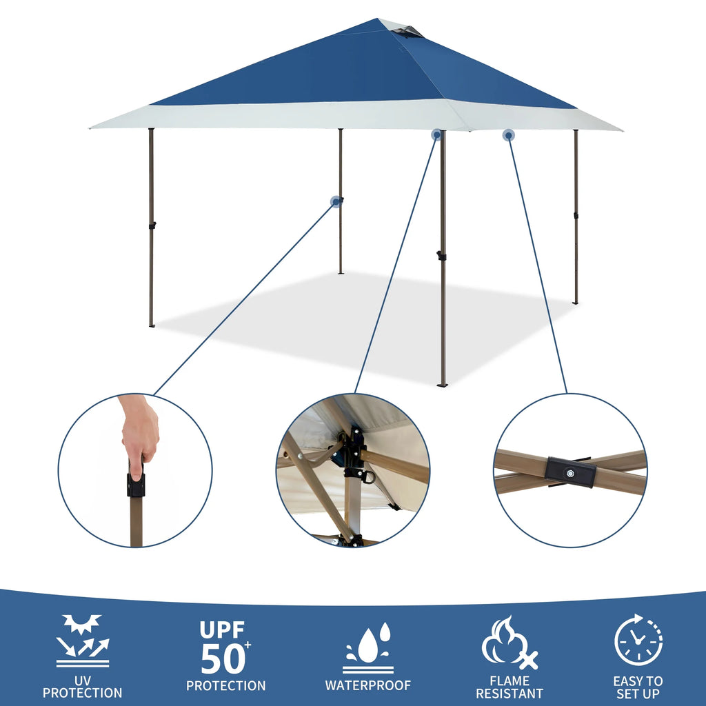 13'x13' Pop-up Canopy with Auto Extending Eaves Y431