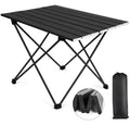 Folding Camping Table with Carry Bag, Black T38590