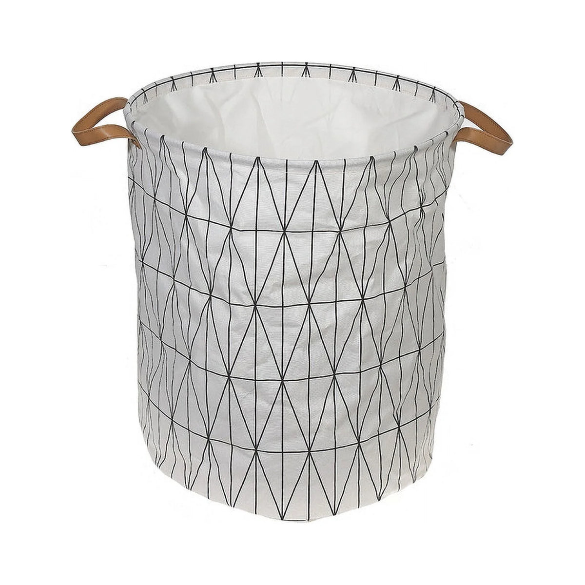 Round Fabric Hamper With Handle Z938