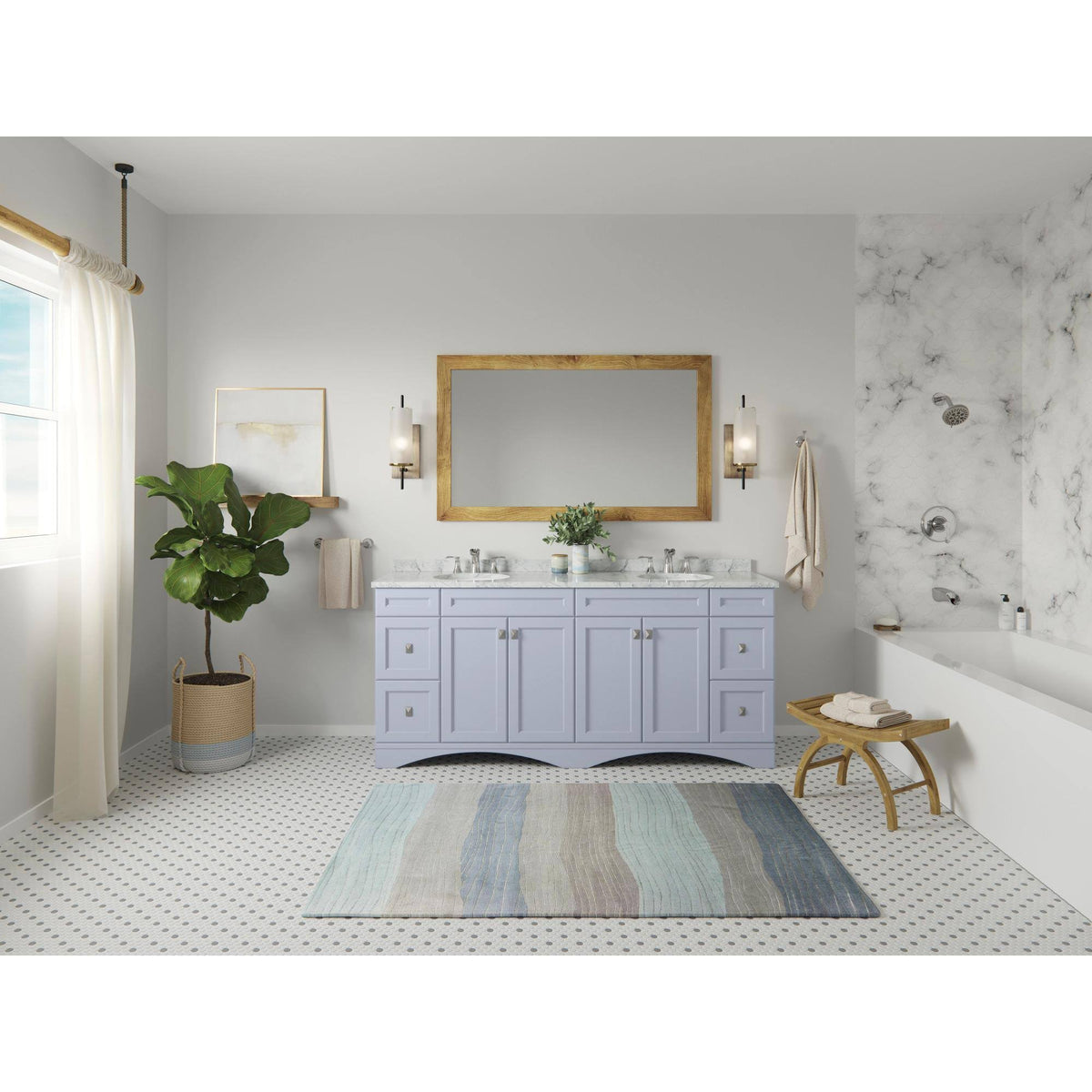 1-Handle Tub and Shower Faucet with Valve Tuscan Bronze J799