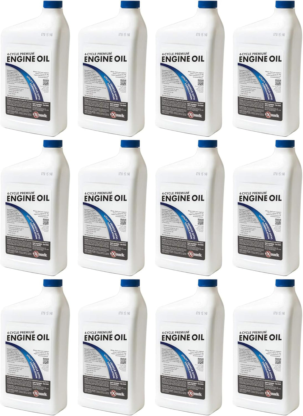 12 Pack UTV Engine Oil 15W-50 Quart Bottle N130819