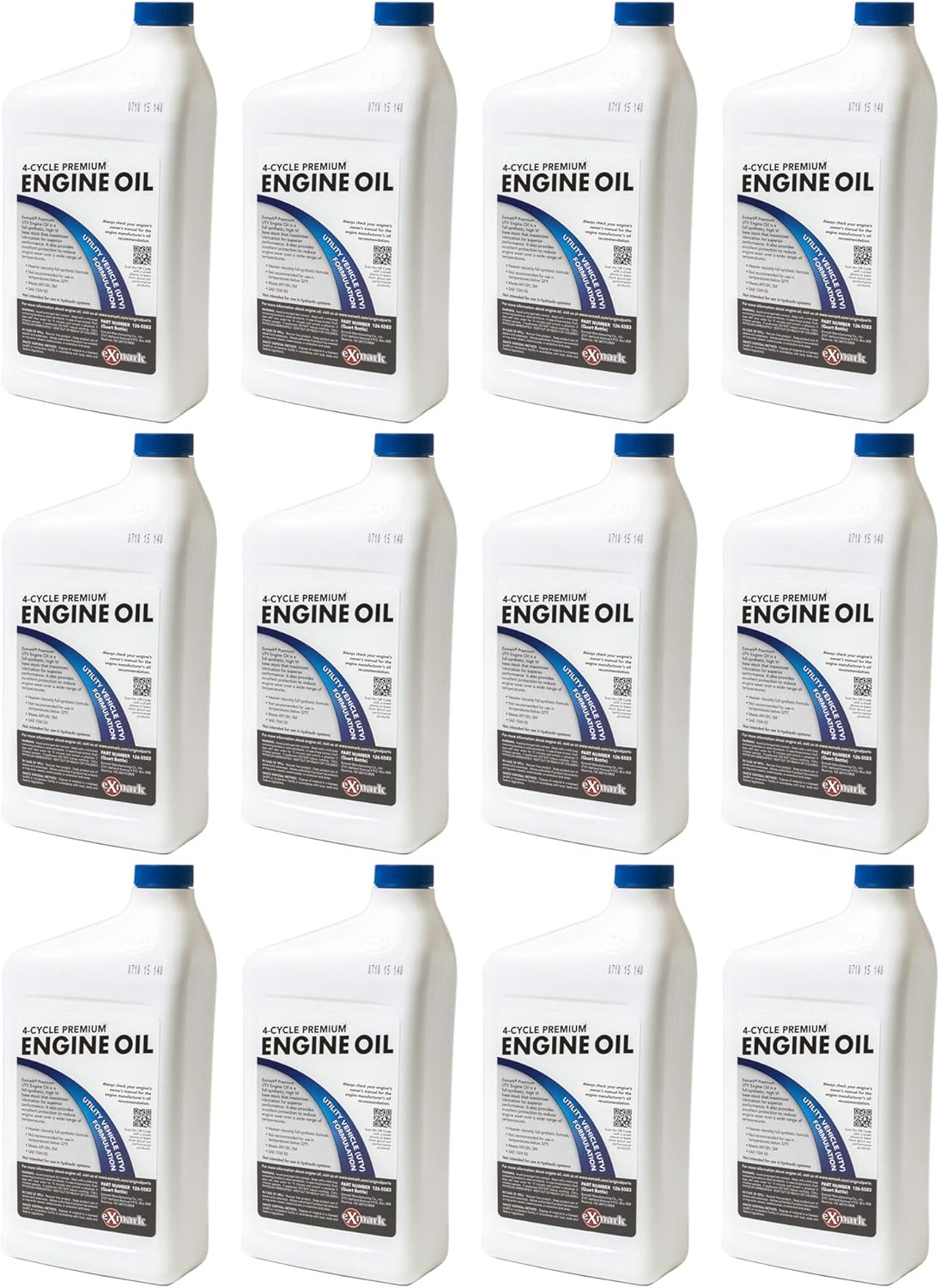 12 Pack UTV Engine Oil 15W-50 Quart Bottle N130819