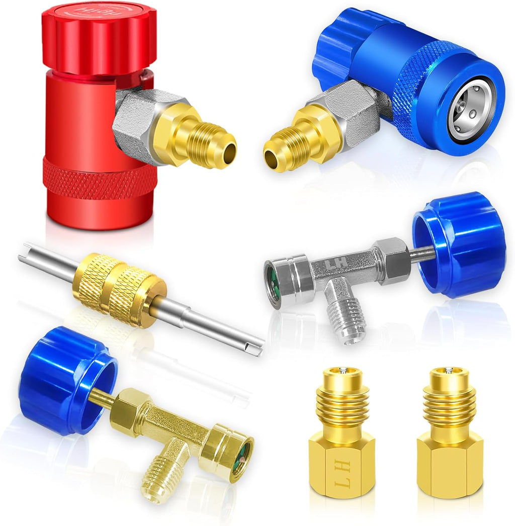 R1234yf Adapter Kit with Self-Sealing Can Taps O96361