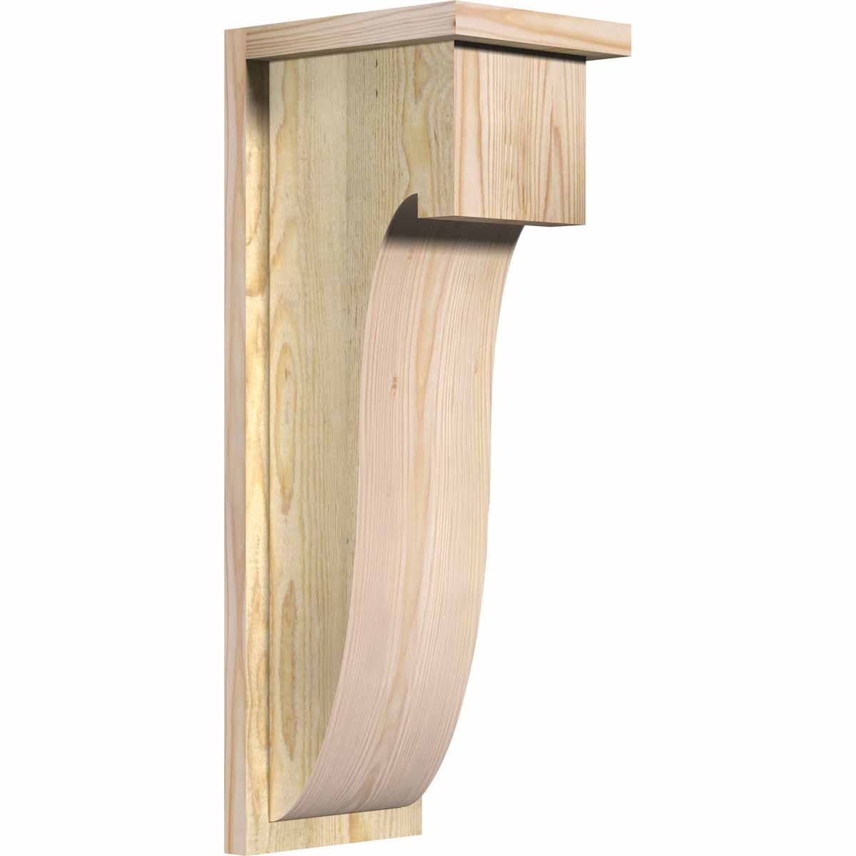 Douglas Fir Corbel with Backplate X228