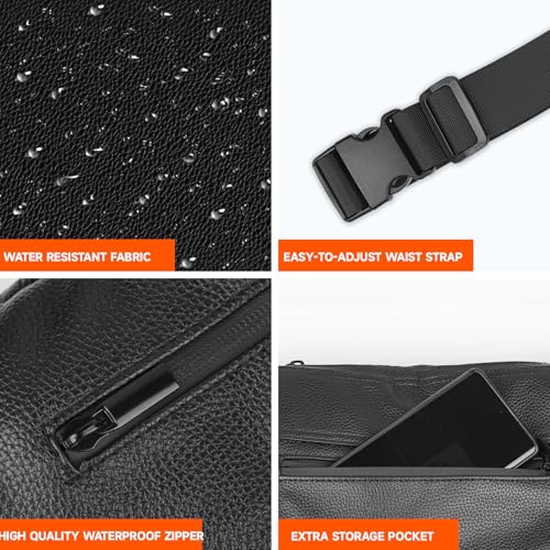 Heated Hand Warmer Pouch, PU Leather Electric Hand Muff, 10000mAh Rechargeable Power Bank Hand Warmer B4804