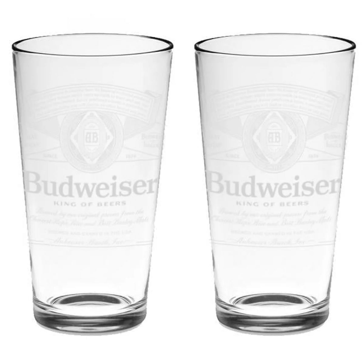 Clear Pint Glass Set Pack of 2 U629831