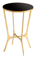 Gold Glass Top Table Q14310