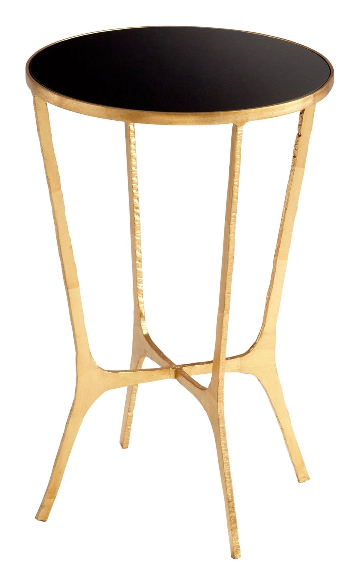Gold Glass Top Table Q14310