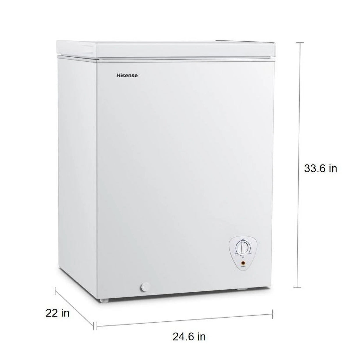 White 5 Cu ft Chest Freezer N529