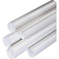 2 x 15x22 White Cardboard Mailing Tubes, 50/Case V312872