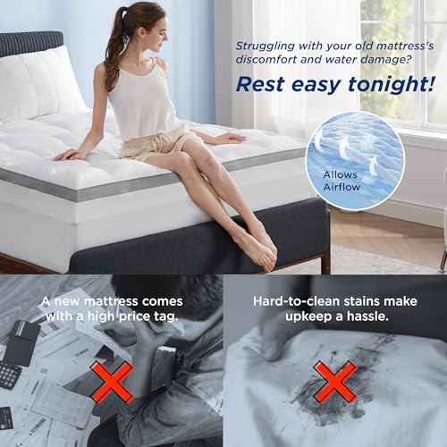 4 Inch Dual Layer Queen Mattress Topper P298