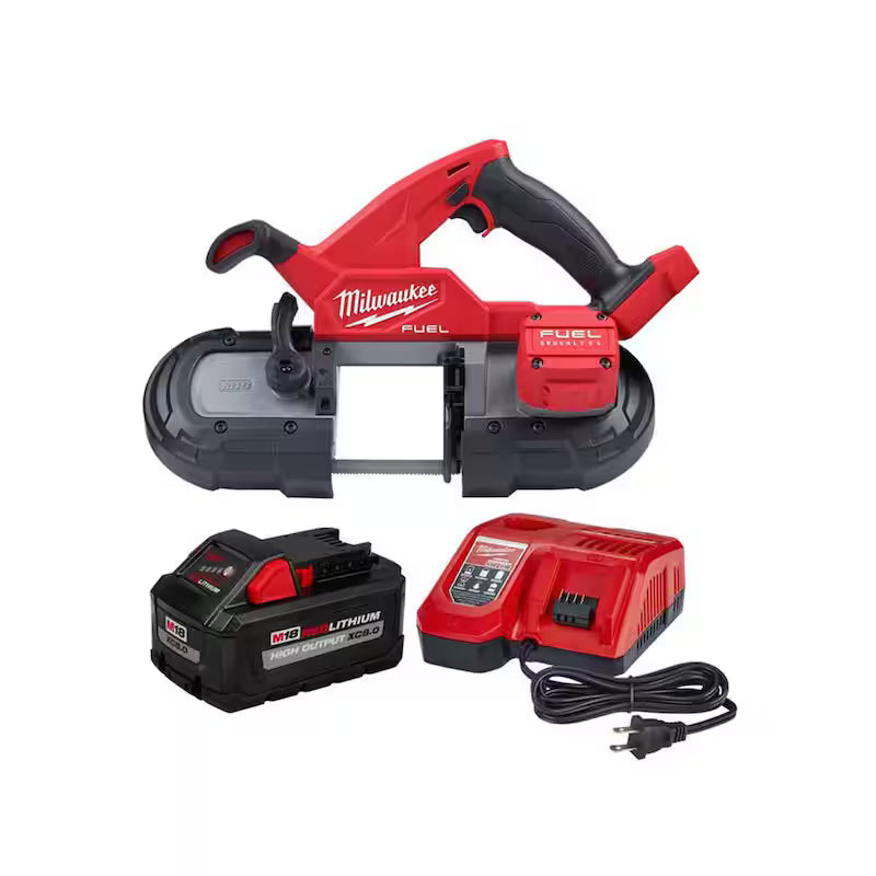 18-Volt Lithium-Ion Brushless Cordless Compact Bandsaw with Starter Kit U557394