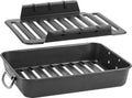 Black Airflow Roaster with Easy-Lift Rack T47704