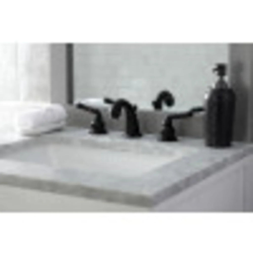 Widespread Bathroom Faucet Matte Black D9681