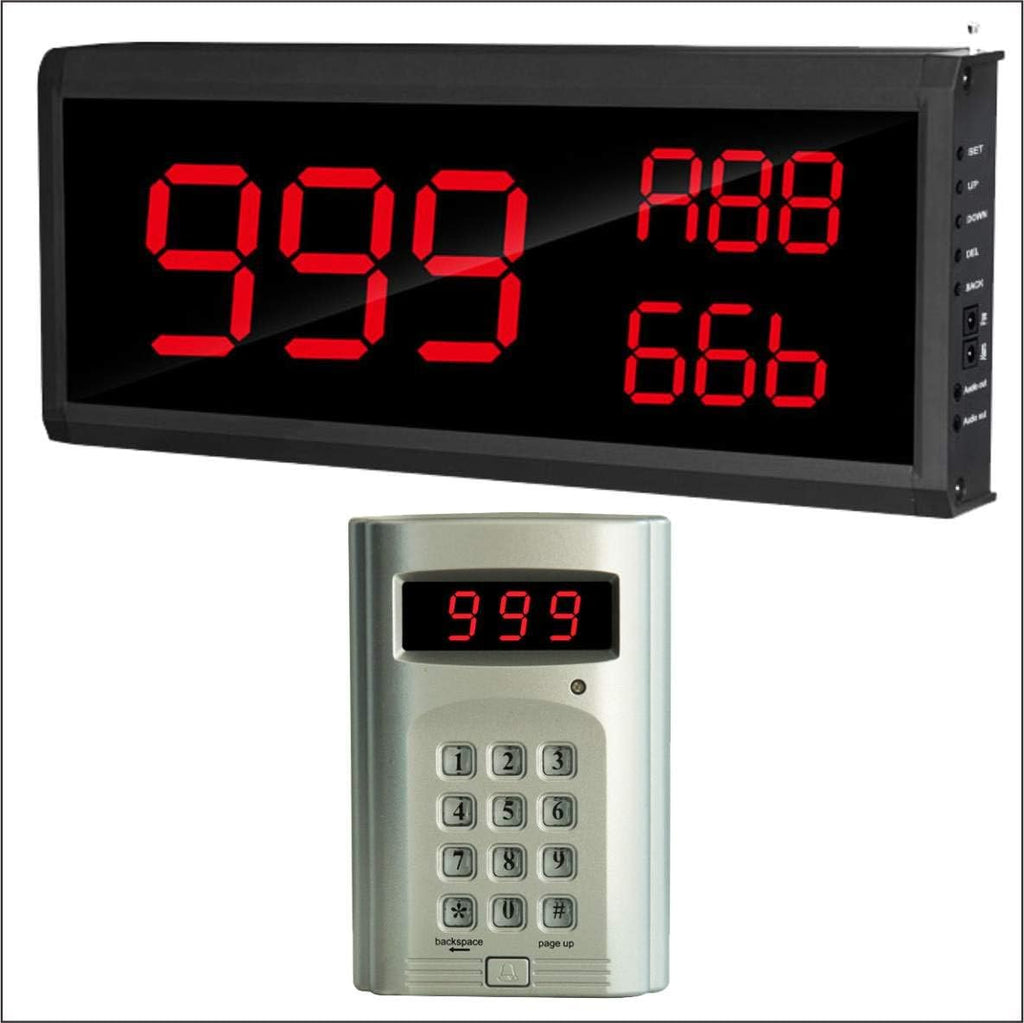 Wireless Calling System Number Keypad Caller and 3 Number Display Host B28459