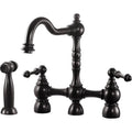 Oil Rubbed Bronze Kitchen Faucet with Sidespray E42072