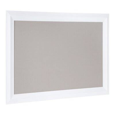 Gray/White Wall Mounted Bulletin Board A853445