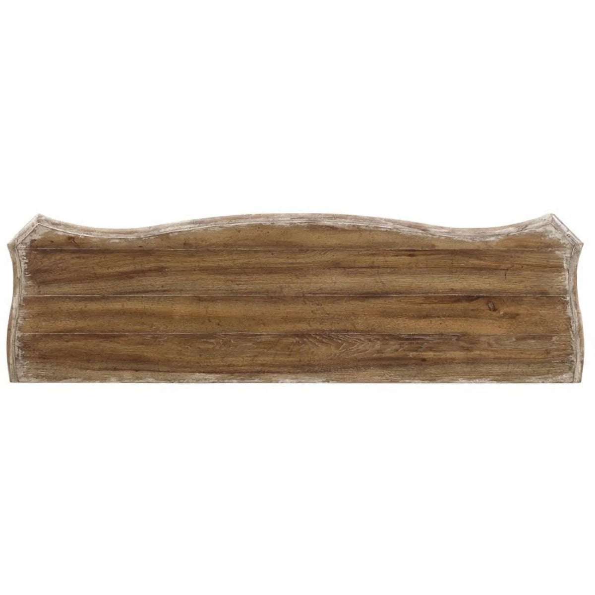 6-Shelf Wood Entertainment Console Table in Caramel Froth W3719