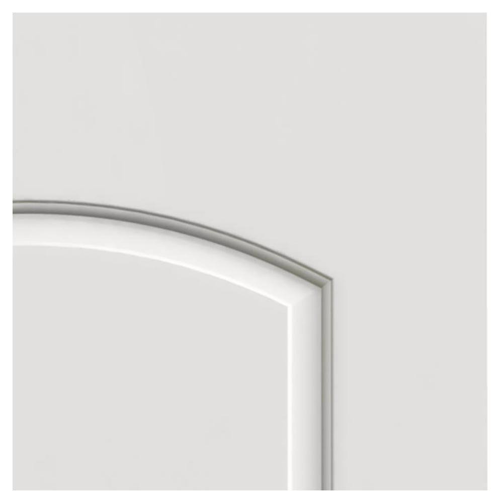 18 in. x 80 in. White Painted Right-Hand Molded Composite MDF Single Prehung Interior Door I108692