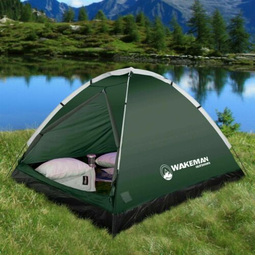 Green 2 Person Tent with Carry Bag J849