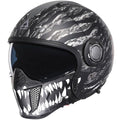 Full Face Motorcycle Helmet, Dual Visor with Internal Tinted Sunshield, Black, L Y960