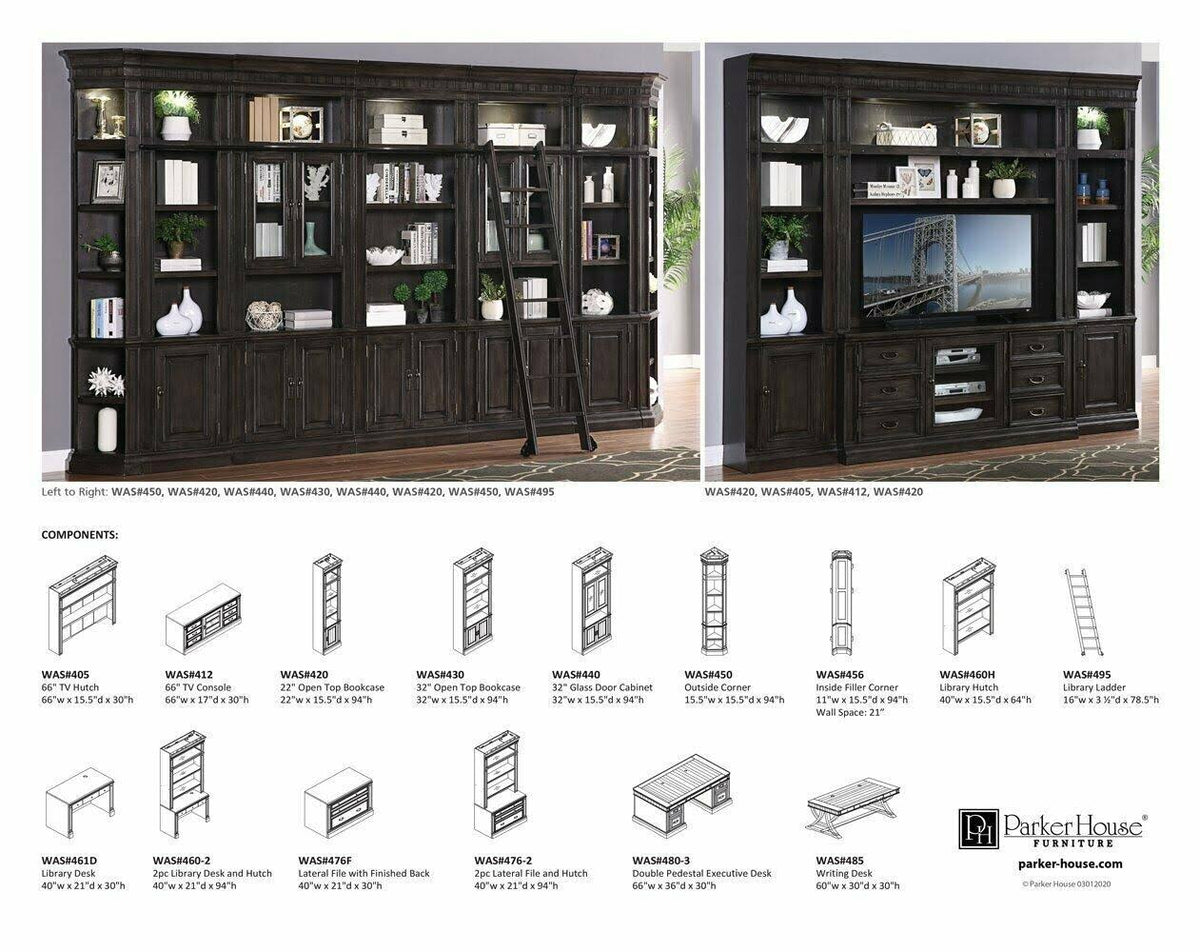 22 in. Open Top Bookcase N700