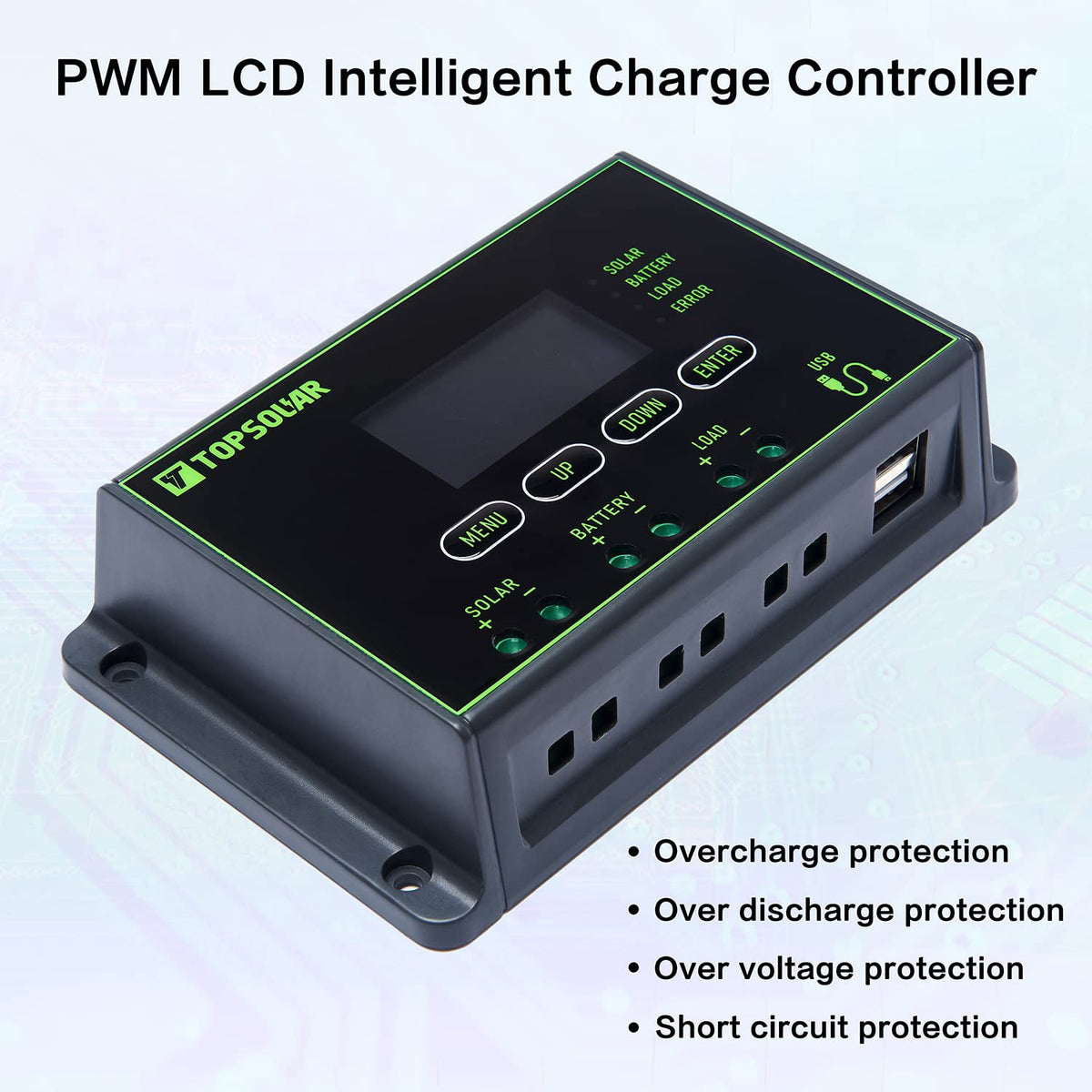 100W 12V Solar Panel Kit with 20A Charge Controller G904397