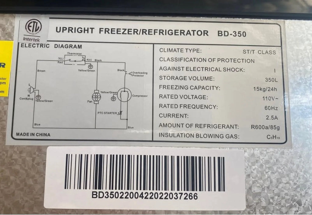 350L One Door Commercial Refrigerator I21303