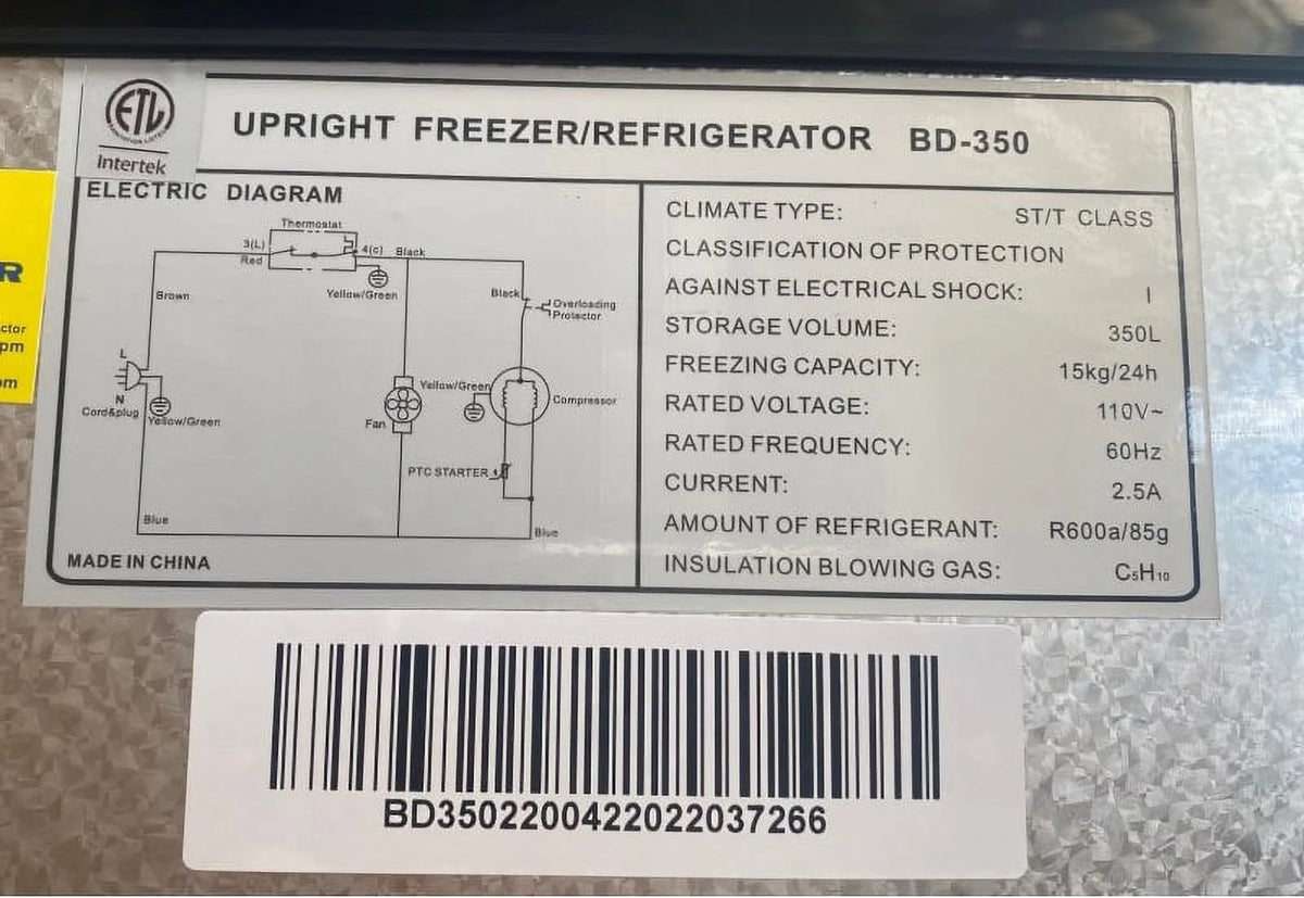 350L One Door Commercial Refrigerator I21303
