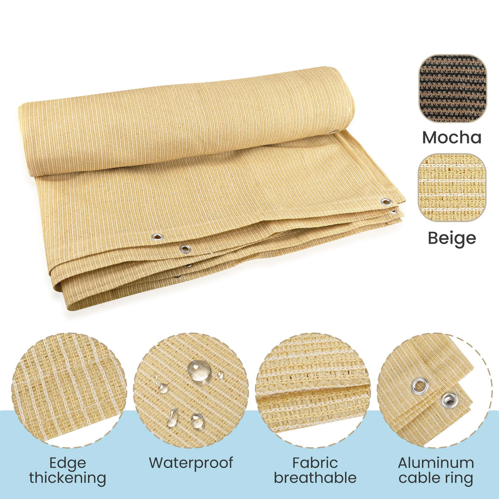 10 x 10 FT Beige Shade Cloth N680