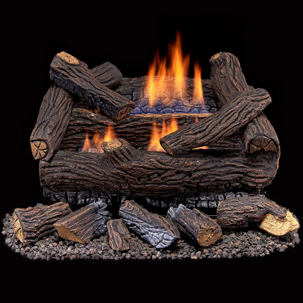 18 in. Ventless Dual Fuel Log Set T450786