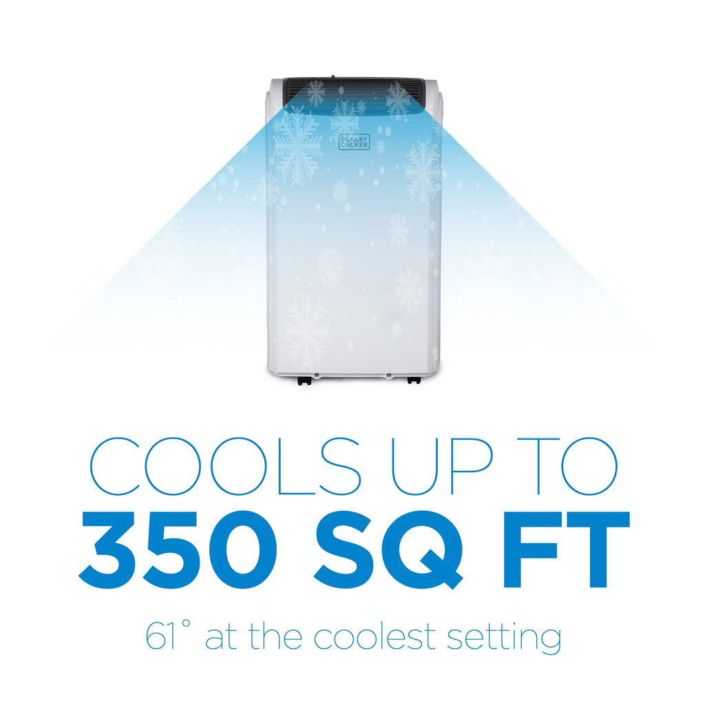 8,000 BTU Portable Air Conditioner with Remote Control, White D660352