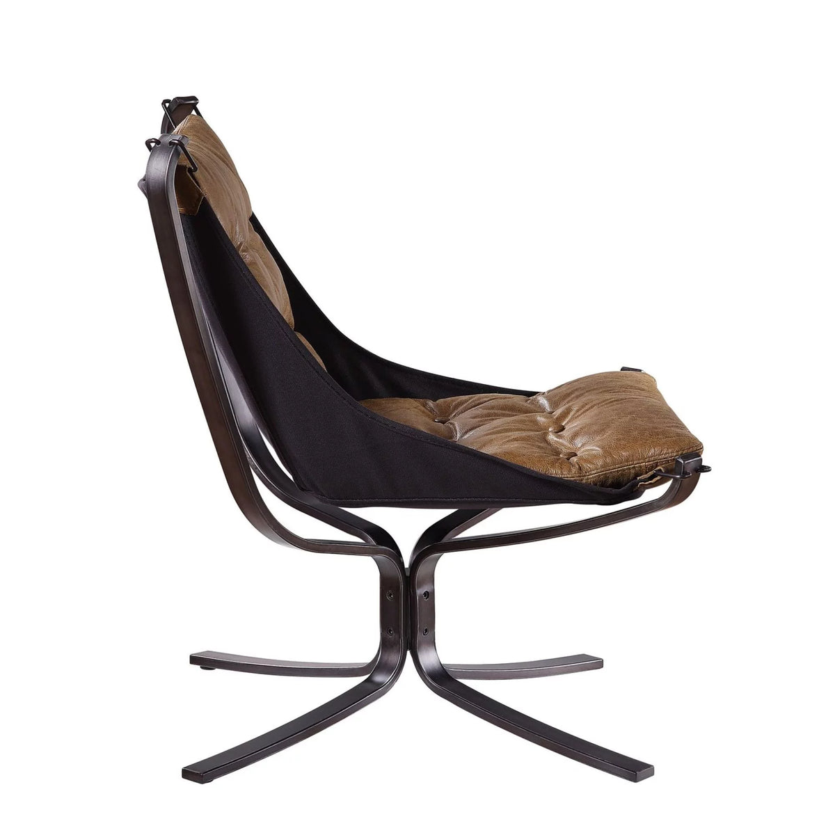 Coffee Top Grain Leather Accent Chair O7075