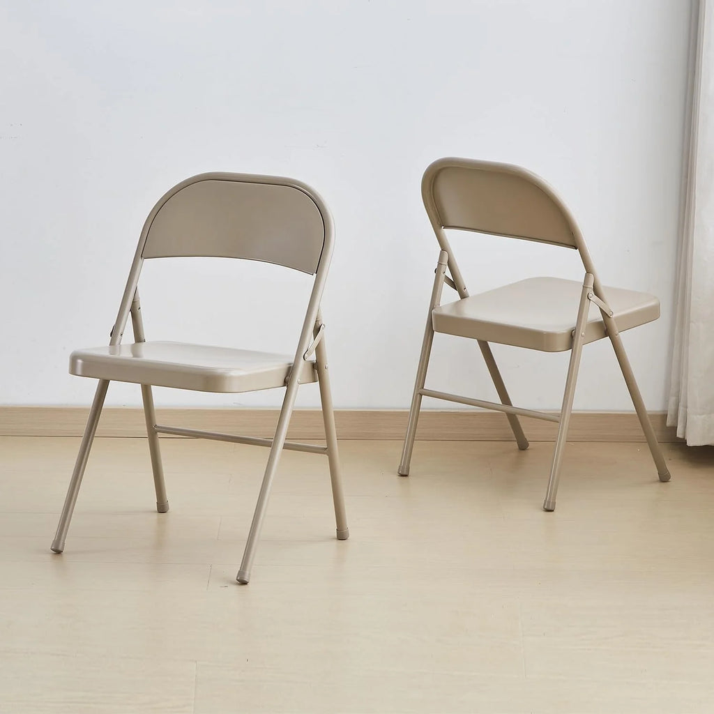 Light Gray 2-Pack Vinyl-Padded Folding Chair K88202