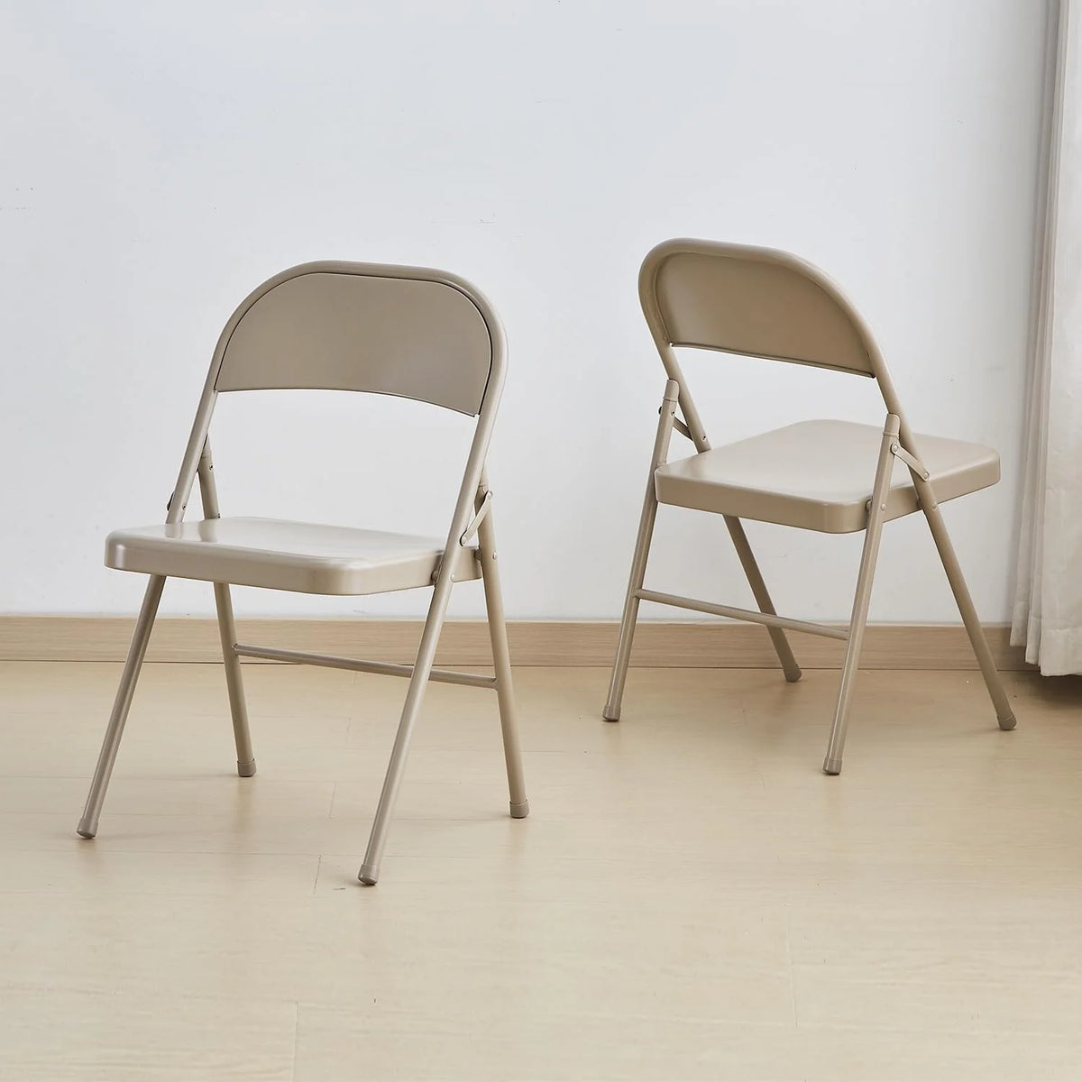 Light Gray 2-Pack Vinyl-Padded Folding Chair K88202